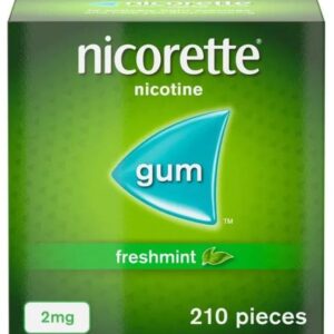 Nicorette 2mg 210 Chicles Sabor Menta